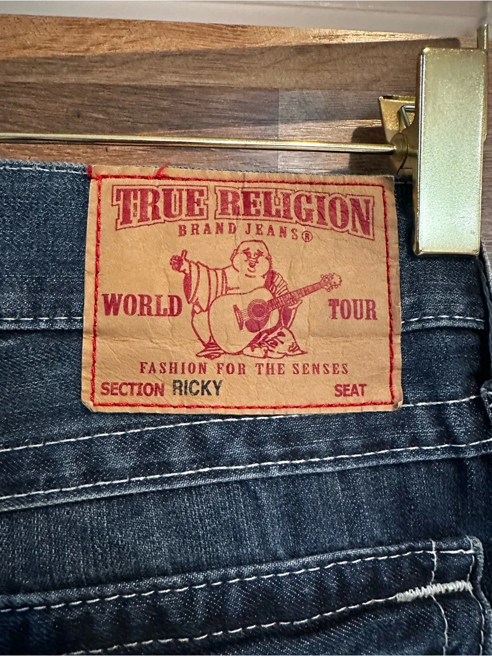 True Religion Ricky Straight Leg Dark Wash Jeans Men’s 34